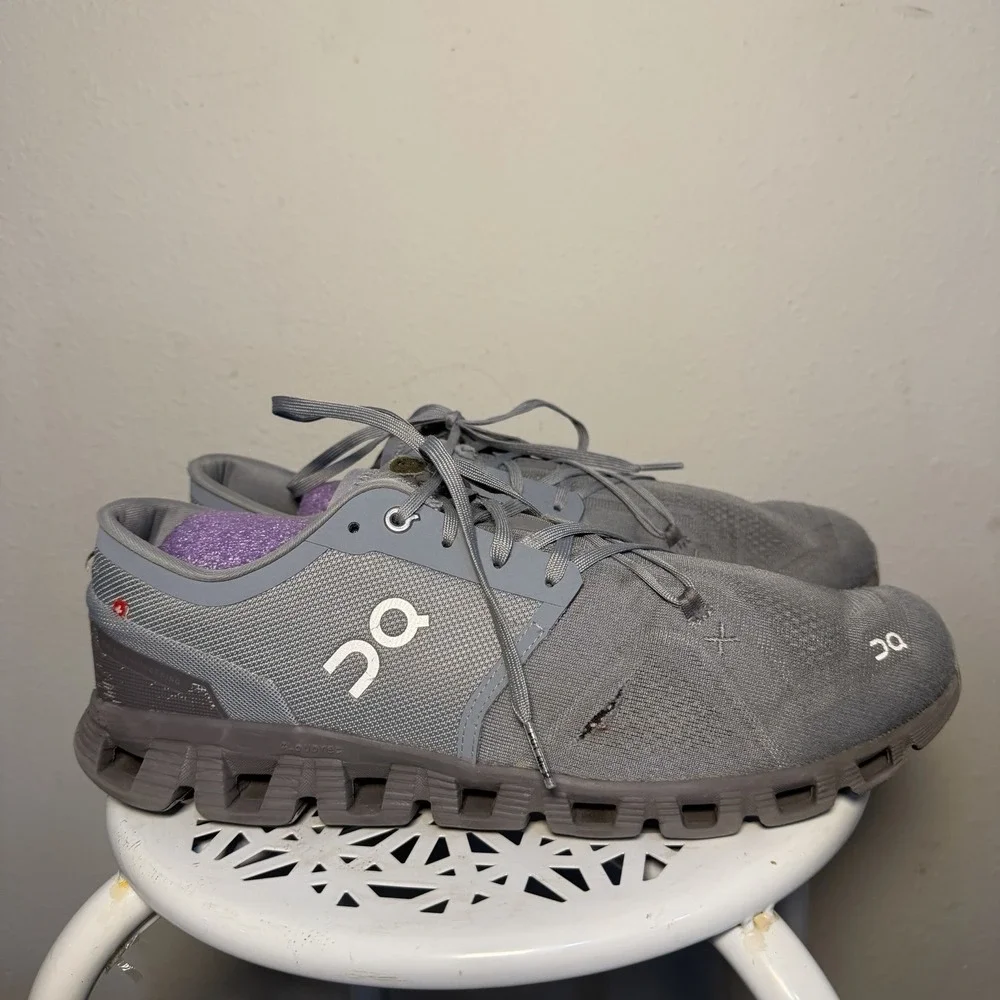 Size 11.5 - On Cloud X 3 Mist Rock Gray Mesh Sneaker Men's 2024 60-97797